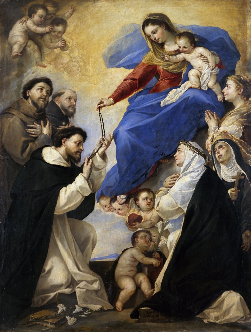 Our Lady of the Rosary, by Luca Giordano